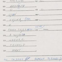 Eastern questionnaire, answ...