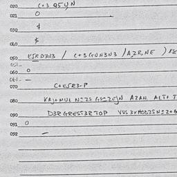 Eastern questionnaire, answ...
