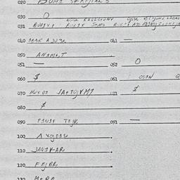 Eastern questionnaire, answ...