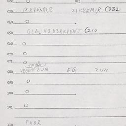 Eastern questionnaire, answ...