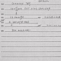 Eastern questionnaire, answ...