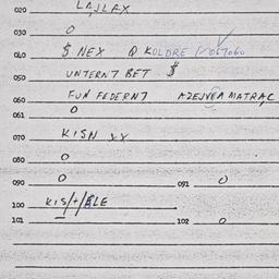 Eastern questionnaire, answ...