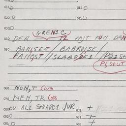 Eastern questionnaire, answ...