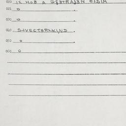 Eastern questionnaire, answ...