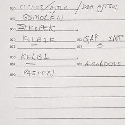 Eastern questionnaire, answ...