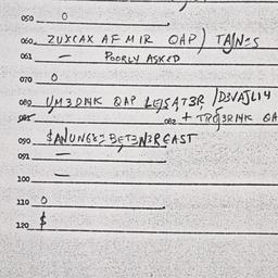 Eastern questionnaire, answ...