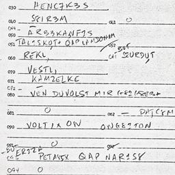 Eastern questionnaire, answ...