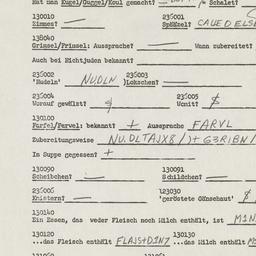 Westerm questionnaire, answ...