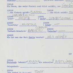 Western questionnaire, answ...