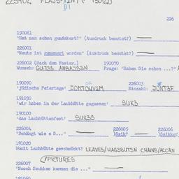 Western questionnaire, answ...