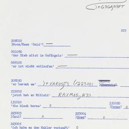 Western questionnaire, answ...
