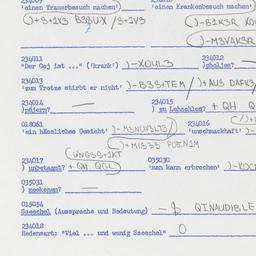 Western questionnaire, answ...