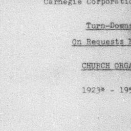 Carnegie Turn-Downs, Church...