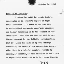 Note from Morse A. Cartwrig...