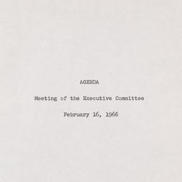 Executive Committee Meeting