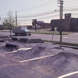 Submerged cars.
