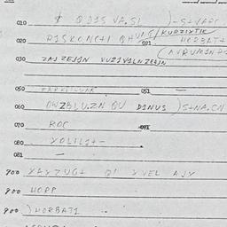 Eastern questionnaire, answ...