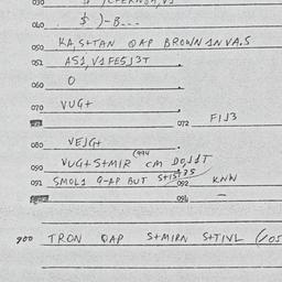 Eastern questionnaire, answ...