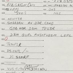 Eastern questionnaire, answ...