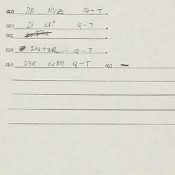 Eastern questionnaire, answ...