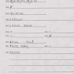 Eastern questionnaire, answ...