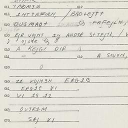 Eastern questionnaire, answ...