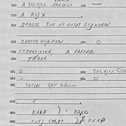 Eastern questionnaire, answ...
