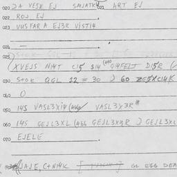 Eastern questionnaire, answ...