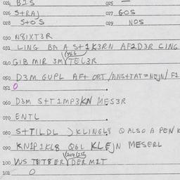 Eastern questionnaire, answ...