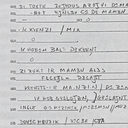 Eastern questionnaire, answ...