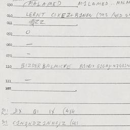 Eastern questionnaire, answ...