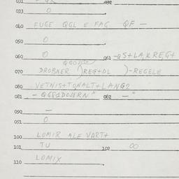 Eastern questionnaire, answ...