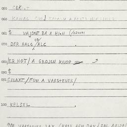 Eastern questionnaire, answ...