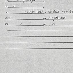 Eastern questionnaire, answ...