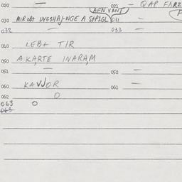 Eastern questionnaire, answ...