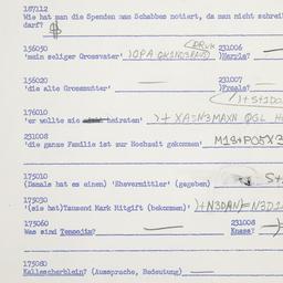 Western questionnaire, answ...