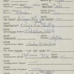 Western questionnaire, answ...