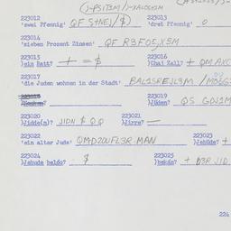 Western questionnaire, answ...