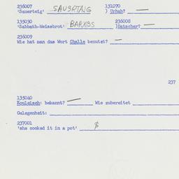 Western questionnaire, answ...