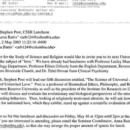 Correspondence, 2003-05-05....
