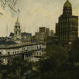 City Hall and Newspaper Row...