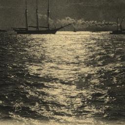 Moonlight, N.Y. Harbor.