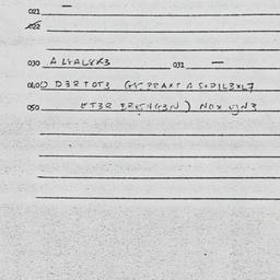 Eastern questionnaire, answ...