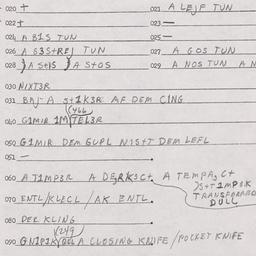 Eastern questionnaire, answ...