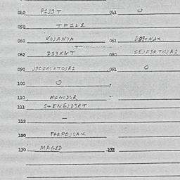Eastern questionnaire, answ...