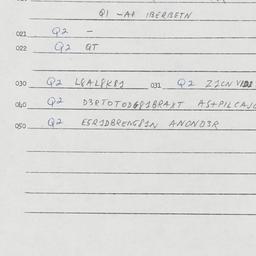 Eastern questionnaire, answ...