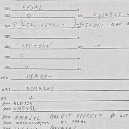 Eastern questionnaire, answ...