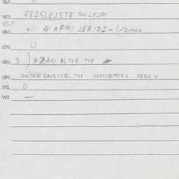 Eastern questionnaire, answ...