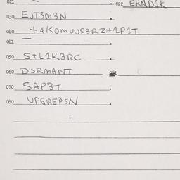 Eastern questionnaire, answ...