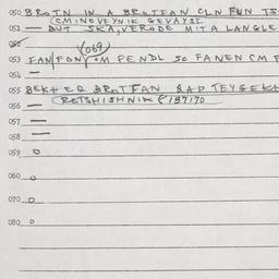 Eastern questionnaire, answ...